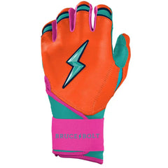 Fernando Tatis Jr. Signature Series Long Cuff Batting Gloves - Aqua/Orange
