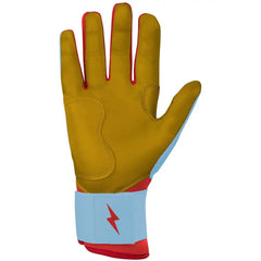 Harrison Bader Signature Series Long Cuff Batting Gloves - Baby Blue
