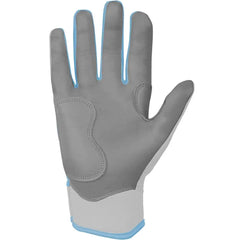 Chrome Series Short Cuff Batting Gloves - Baby Blue