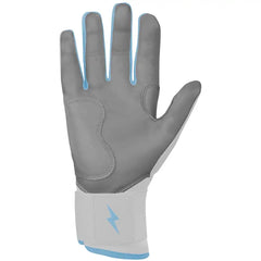 Chrome Series Long Cuff Batting Gloves - Baby Blue