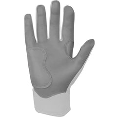 Chrome Series Short Cuff Batting Gloves - White