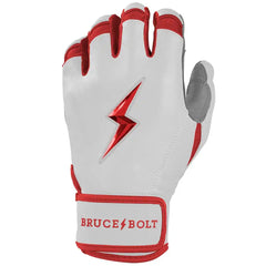 Chrome Series Short Cuff Batting Gloves - Red