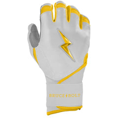 Chrome Series Long Cuff Batting Gloves - Yellow