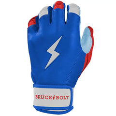 Bear Series Short Cuff Batting Gloves - Red, White & Blue