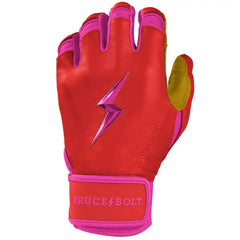 Harrison Bader Signature Series Short Cuff Batting Gloves - Pink
