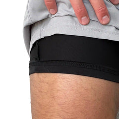 Performance 5" Short w/ Liner - Grey