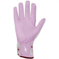 Lars Nootbaar Signature Series Long Cuff Batting Gloves - White/Pink