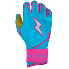 Harrison Bader Signature Series Long Cuff Batting Gloves - Blue/Pink