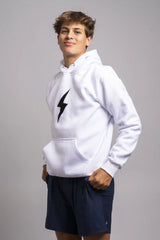BOLT Hoodie - White/Black Bolt
