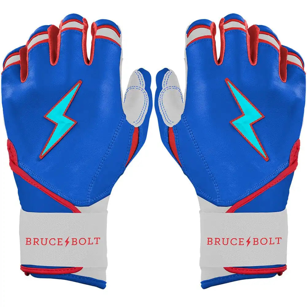 James Outman Signature Series Long Cuff Batting Gloves - Blue