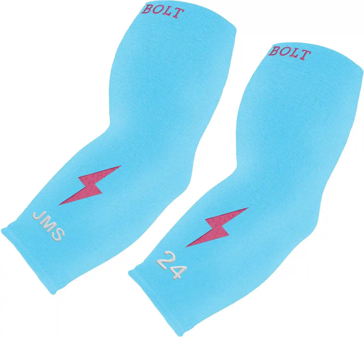 Personalized Graduated Compression Premium 3/4 Arm Sleeve - Pink/Teal