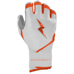 Chrome Series Long Cuff Batting Gloves - Orange