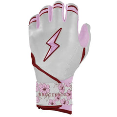 Lars Nootbaar Signature Series Long Cuff Batting Gloves - White/Pink