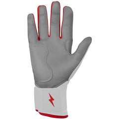 Chrome Series Long Cuff Batting Gloves - Red