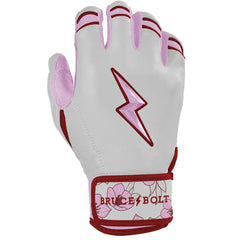 Lars Nootbaar Signature Series Short Cuff Batting Gloves - White/Pink