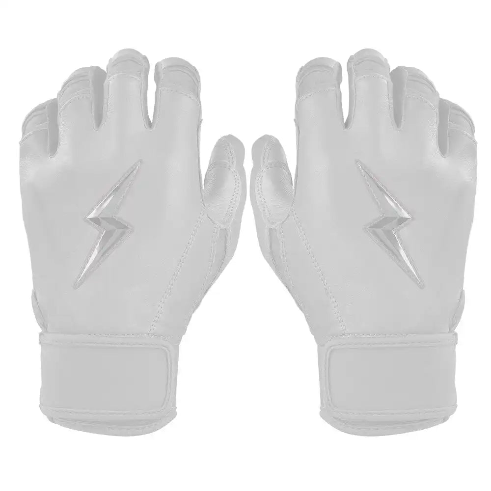 Personalized Bear Series Short Cuff Batting Gloves - Whiteout