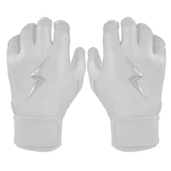 Personalized Bear Series Short Cuff Batting Gloves - Whiteout