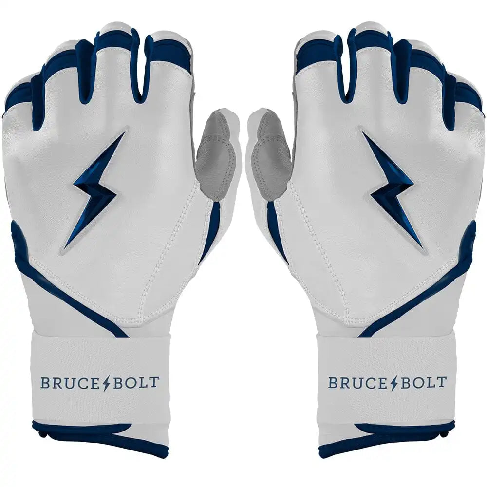 Chrome Series Long Cuff Batting Gloves - Navy