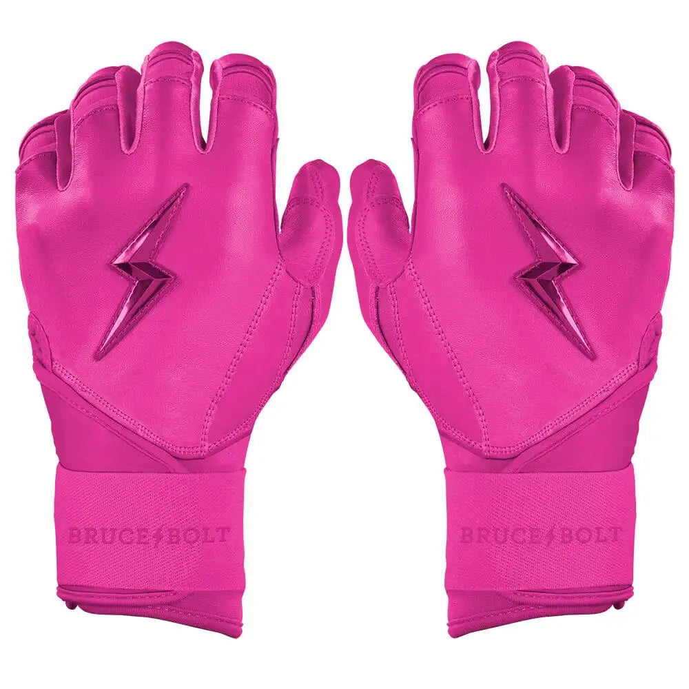 Max Clark Signature Series Long Cuff Batting Gloves - Pink