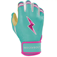 Fernando Tatis Jr. Signature Series Short Cuff Batting Gloves - Mint/Pink