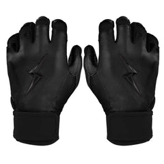 Personalized Bear Series Short Cuff Batting Gloves - Blackout
