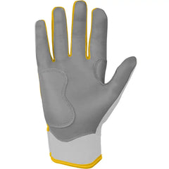 Chrome Series Short Cuff Batting Gloves - Yellow