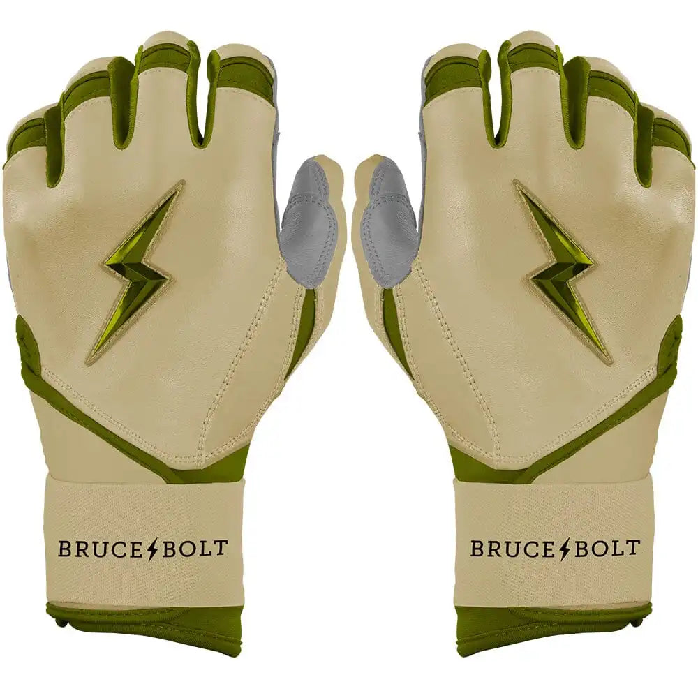 Patriot Series Long Cuff Batting Gloves - Military Beige