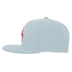 SMART FIT Performance BOLT Game Hat - Ice Blue/Red Bolt