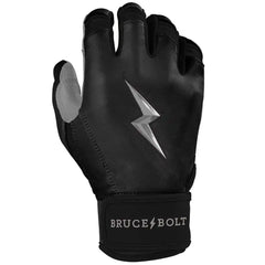 Chrome Series Short Cuff Batting Gloves - Black