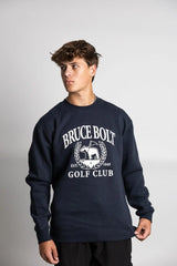 "BRUCE BOLT Golf Club" Crewneck - Navy