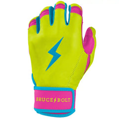 Bear Series Short Cuff Batting Gloves - Caribbean Yellow
