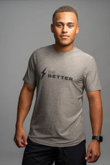 SuperSoft "BE BETTER" Short Sleeve Shirt - Grey