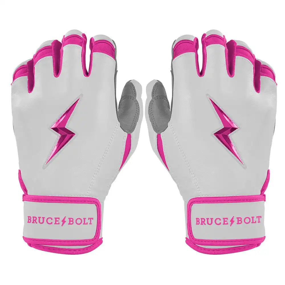 Chrome Series Short Cuff Batting Gloves - Pink