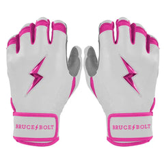 Chrome Series Short Cuff Batting Gloves - Pink