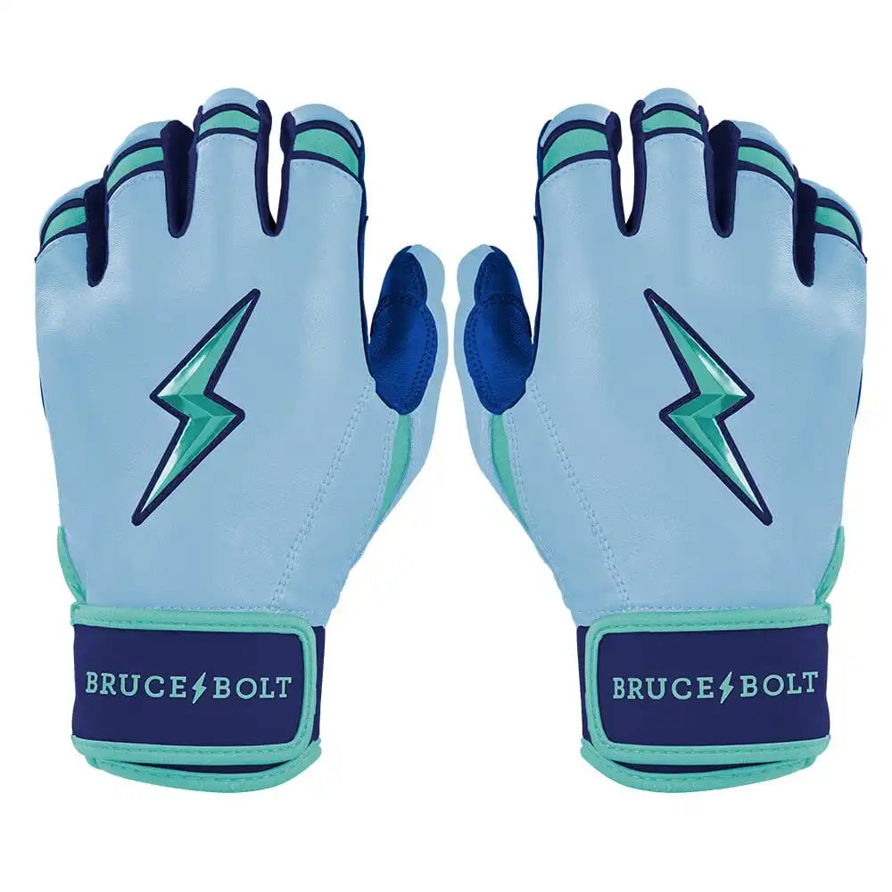 Bear Series Short Cuff Batting Gloves - Tidal Blue