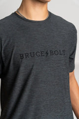 SuperSoft "BRUCE BOLT" Short Sleeve Shirt - Charcoal