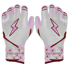 Lars Nootbaar Signature Series Long Cuff Batting Gloves - White/Pink