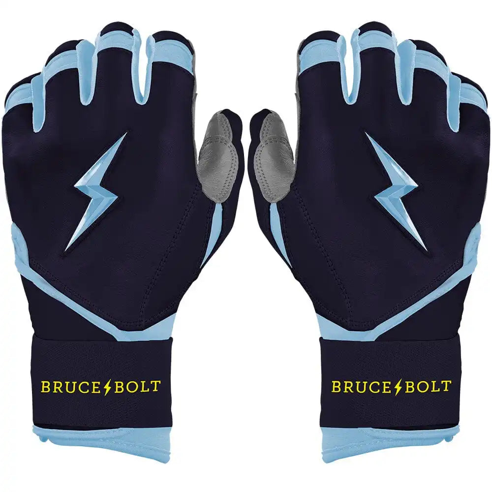 Bear Series Long Cuff Batting Gloves - Tampa Blue