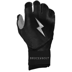 Chrome Series Long Cuff Batting Gloves - Black