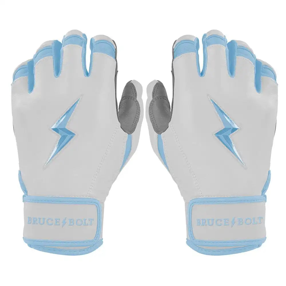 Chrome Series Short Cuff Batting Gloves - Baby Blue