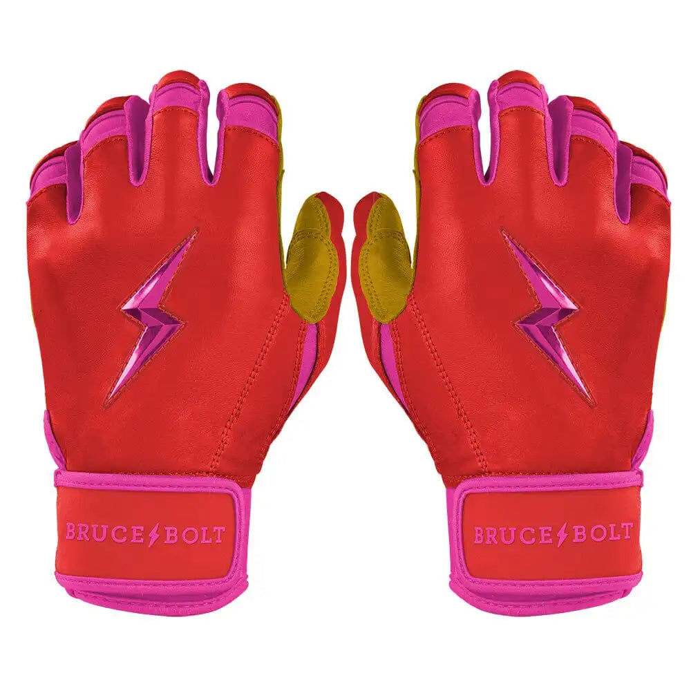 Harrison Bader Signature Series Short Cuff Batting Gloves - Pink