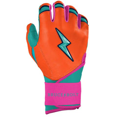 Fernando Tatis Jr. Signature Series Long Cuff Batting Gloves - Aqua/Orange