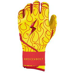 Harrison Bader Signature Series Long Cuff Batting Gloves - Flames