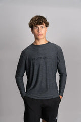 SuperSoft "BRUCE BOLT" Long Sleeve Shirt - Charcoal