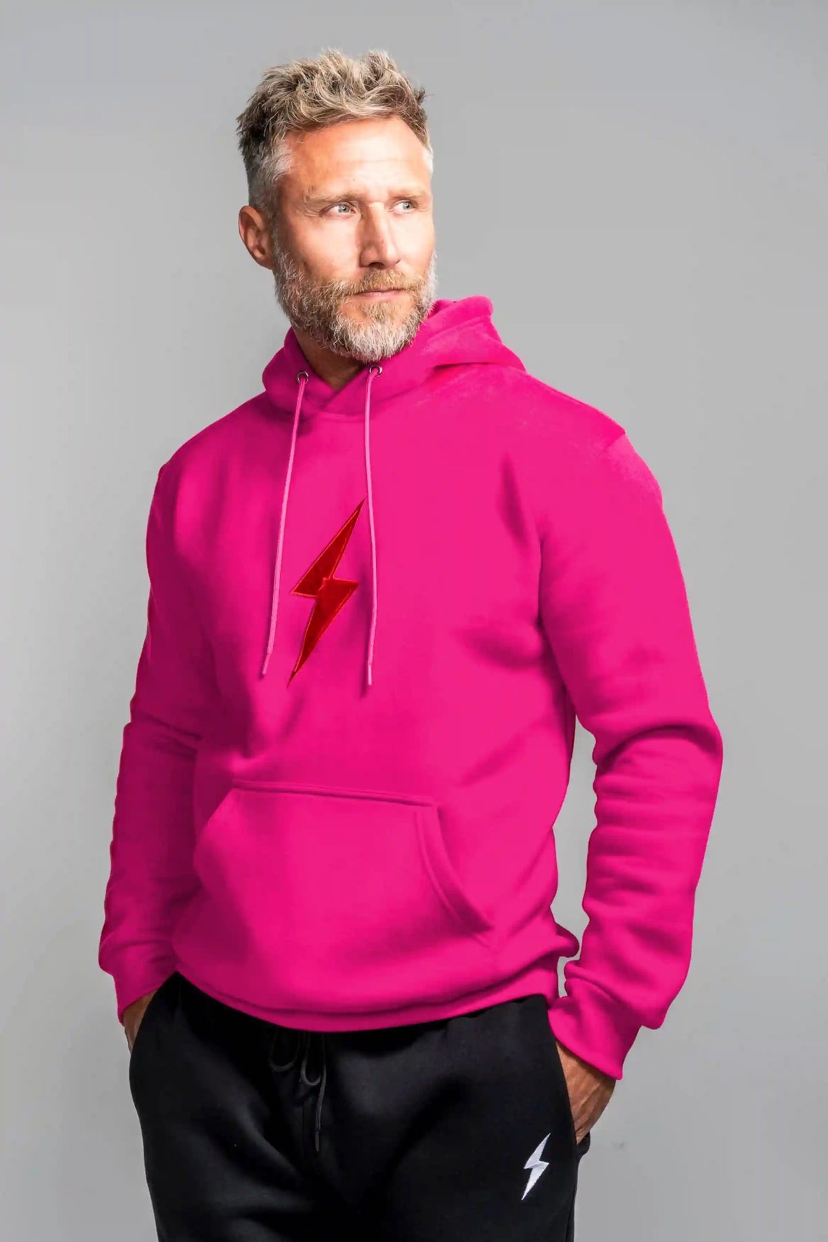 BOLT Hoodie - Pink/Red Bolt