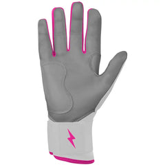 Chrome Series Long Cuff Batting Gloves - Pink
