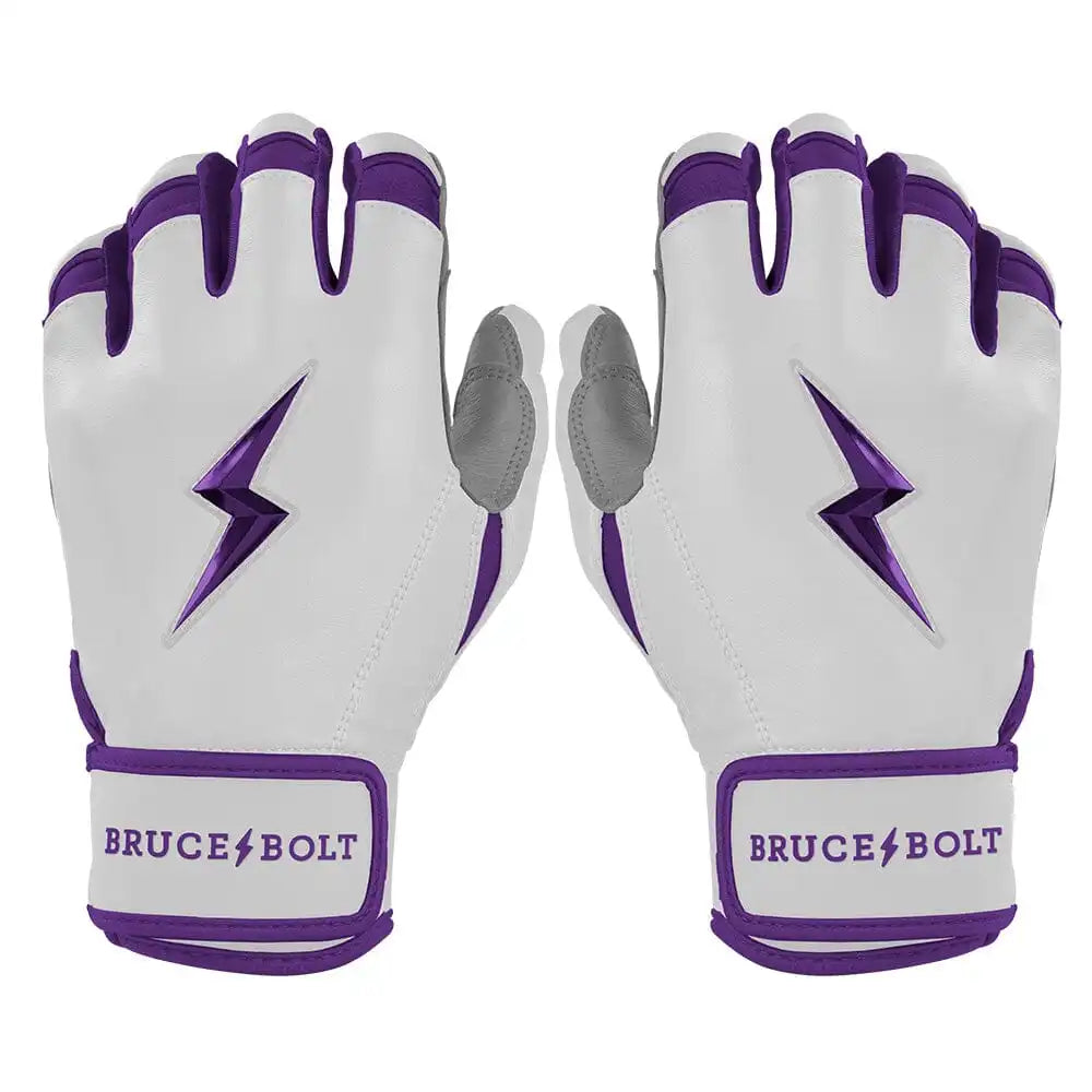 Chrome Series Short Cuff Batting Gloves - Purple