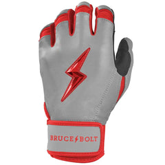 Grey Series Short Cuff Batting Gloves - Red